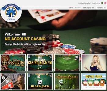 No Account Casinos
