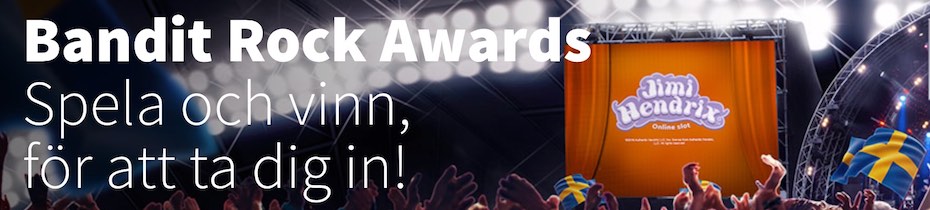 Vinn VIP-pass till Bandit Rock Awards - bara hos Betsson