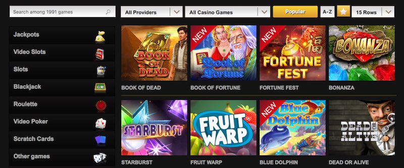 Vilket casino kommer först till 2000 spel?