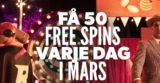 Rizk - freespins varje dag i mars