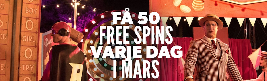 Rizk - freespins varje dag i mars